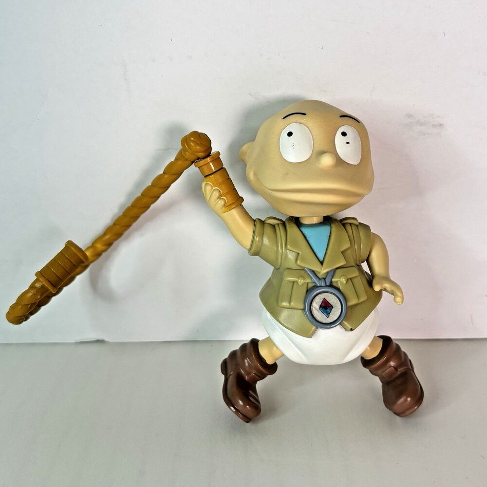 Burger King Rugrats Tommy Pickles Figure 1998 Kids Meal Indiana Jones Rope Whip